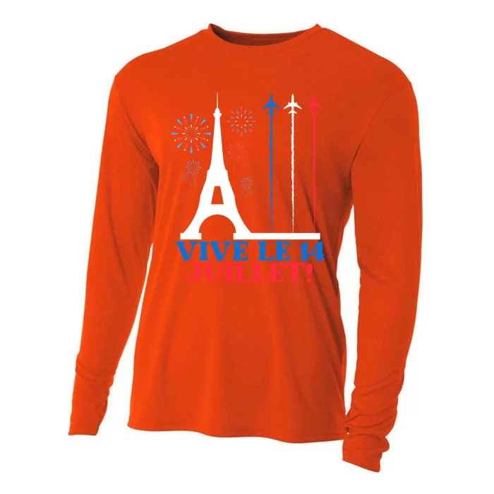 National France Bastille Day 2024 Long Live The 14th Of July Meaningful Gift Cooling Performance Long Sleeve Crew