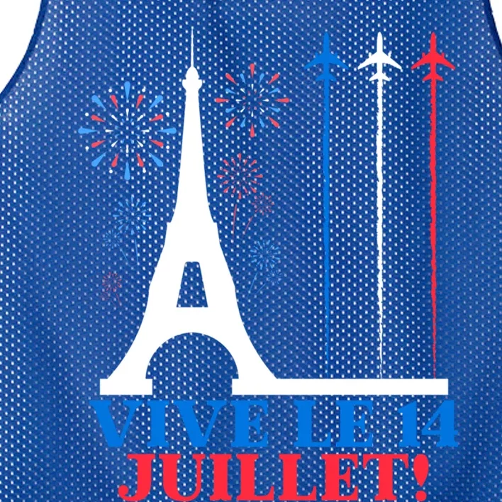 National France Bastille Day 2024 Long Live The 14th Of July Meaningful Gift Mesh Reversible Basketball Jersey Tank