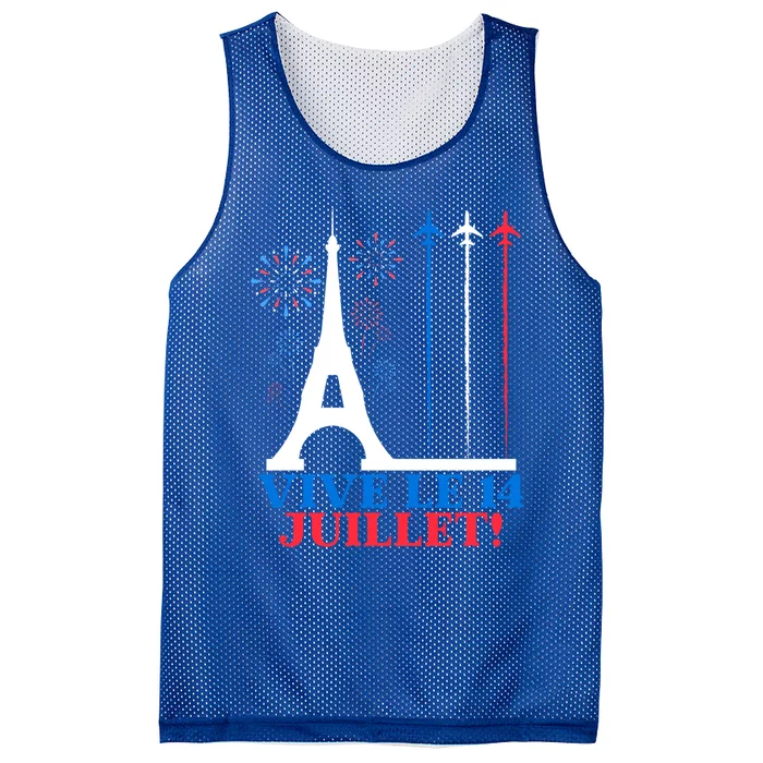 National France Bastille Day 2024 Long Live The 14th Of July Meaningful Gift Mesh Reversible Basketball Jersey Tank