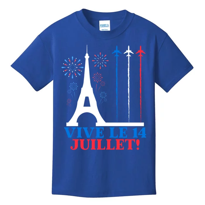 National France Bastille Day 2024 Long Live The 14th Of July Meaningful Gift Kids T-Shirt