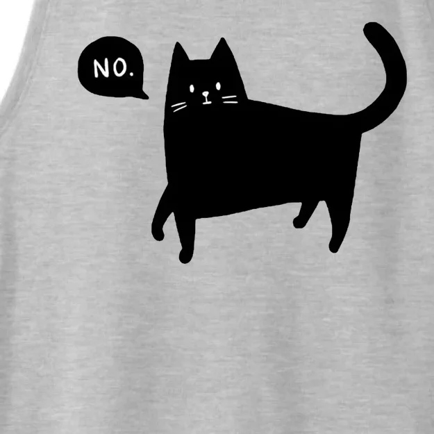 No Funny Black Cat Ladies Tri-Blend Wicking Tank