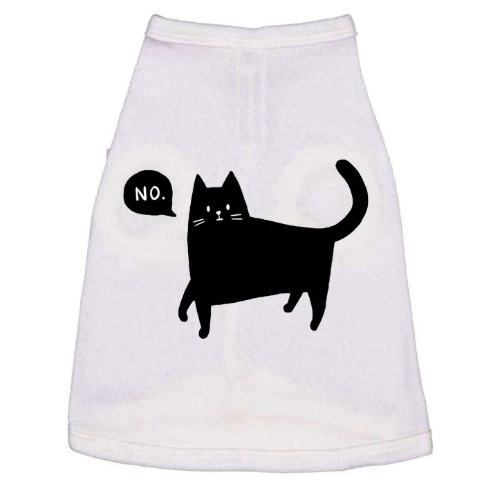 No Funny Black Cat Doggie Tank