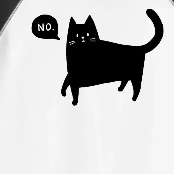 No Funny Black Cat Toddler Fine Jersey T-Shirt