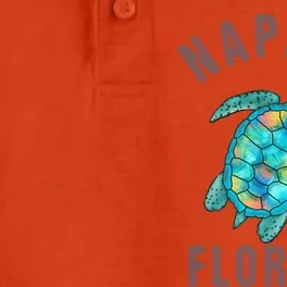 Naples Fl Beach Design / Sea Turtle Illustration Gift Meaningful Gift Dry Zone Grid Performance Polo