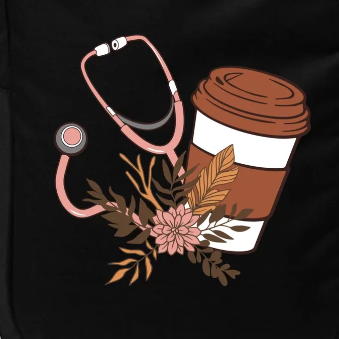 Nurse Fuel Coffee Caffeine Stethoscope Nursing Student Life Gift Impact Tech Backpack