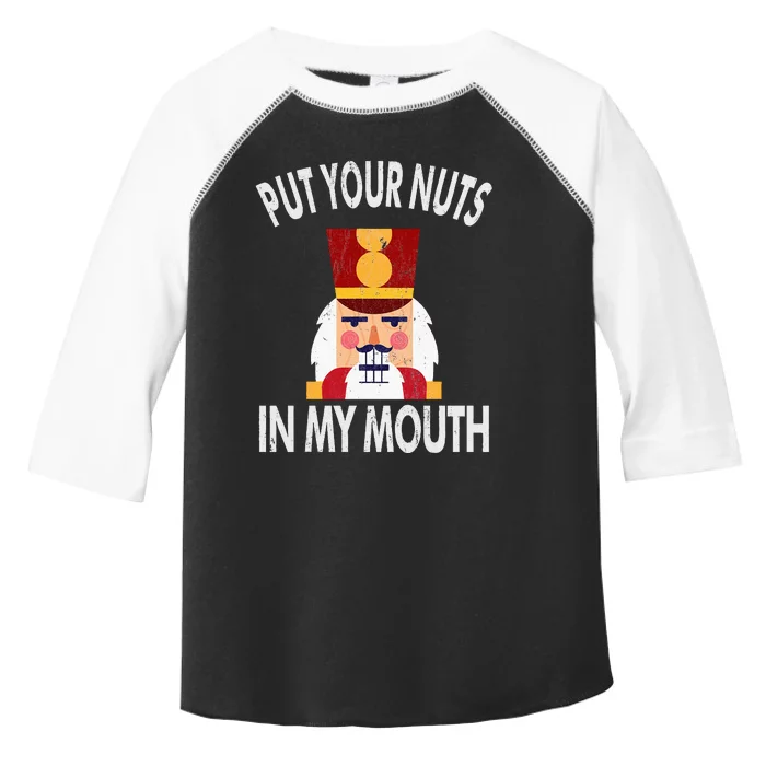 Naughty Funny Christmas Nutcracker Toddler Fine Jersey T-Shirt