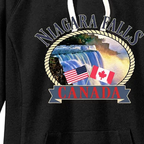 Niagara Falls Canada Usa Nature River Women's Fleece Hoodie