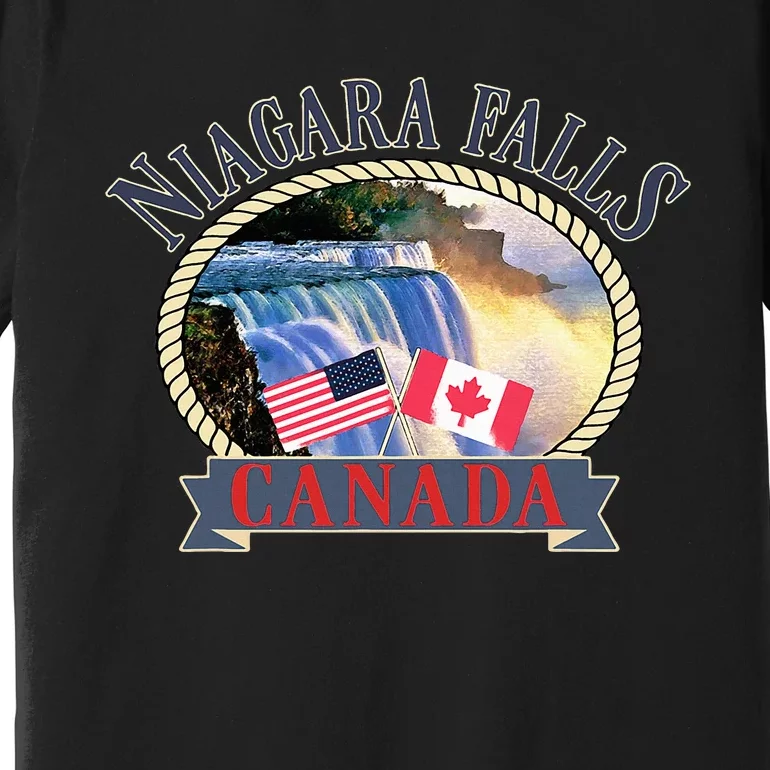 Niagara Falls Canada Usa Nature River Premium T-Shirt