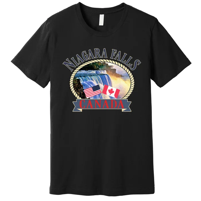 Niagara Falls Canada Usa Nature River Premium T-Shirt