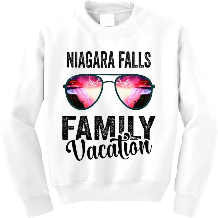 Niagara Falls Canada Family Trip Vacation Matching Outfits Kids Sweatshirt