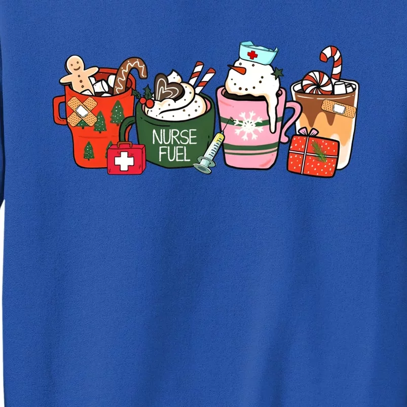 Nurse Fuel Christmas Coffee Latte Nursing Stethoscope Xmas Cool Gift Sweatshirt