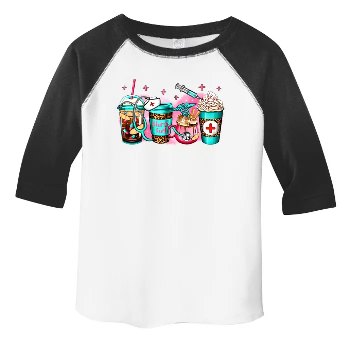 Nurse Fuel Coffee Pink Lover Nursing Caffeinated Lover Gift Toddler Fine Jersey T-Shirt