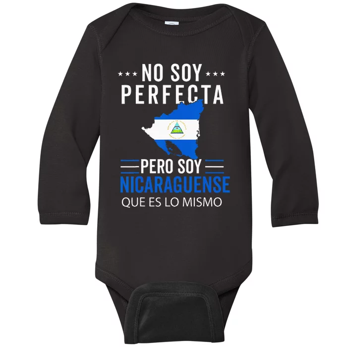 Nicaragua Flag Camiseta Nicaraguan Nicoya Pinoleros Mujer Baby Long Sleeve Bodysuit