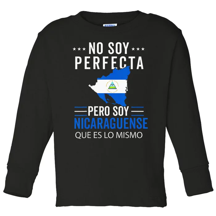 Nicaragua Flag Camiseta Nicaraguan Nicoya Pinoleros Mujer Toddler Long Sleeve Shirt