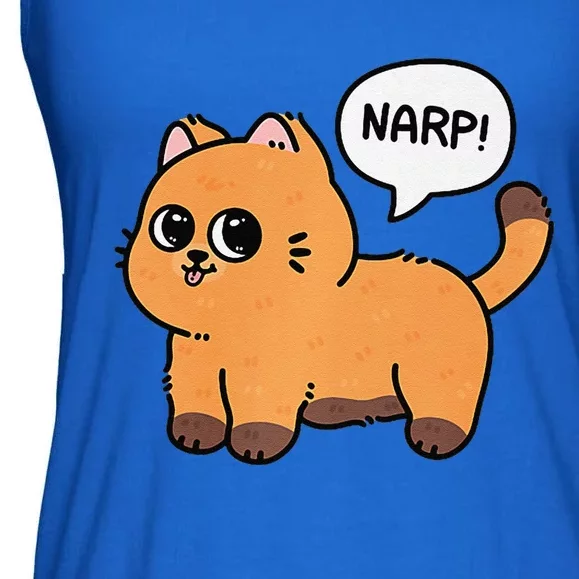 Narp! Funny Cat Lover Ladies Essential Flowy Tank