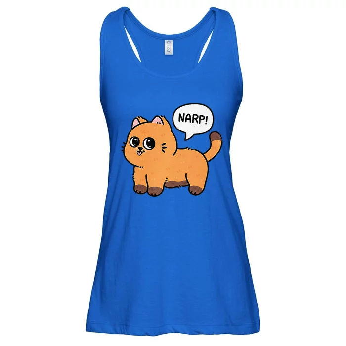 Narp! Funny Cat Lover Ladies Essential Flowy Tank