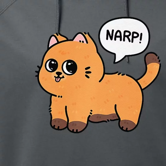 Narp! Funny Cat Lover Performance Fleece Hoodie