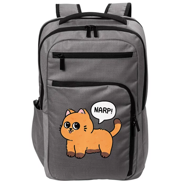 Narp! Funny Cat Lover Impact Tech Backpack