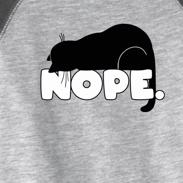 Nope Funny Cat Cat Lover Cat Humor Cute Cat Gift Toddler Fine Jersey T-Shirt