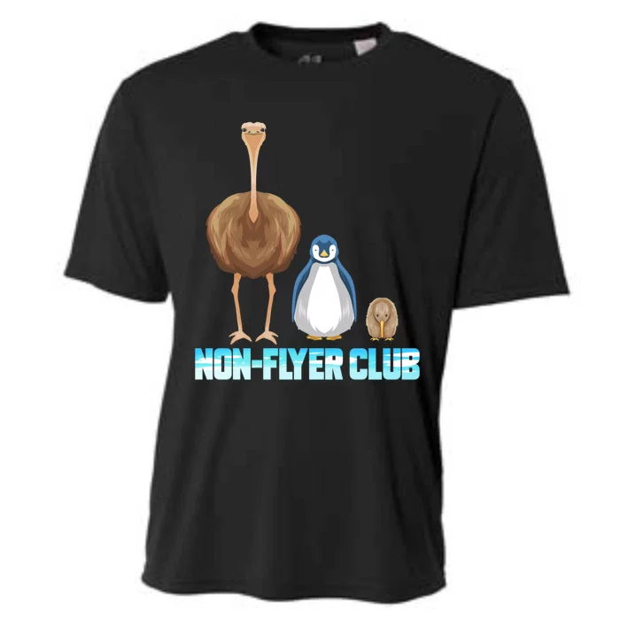 Non Flyer Club Gift Bird Bouquet Penguin Kiwi Bird Gift Cooling Performance Crew T-Shirt