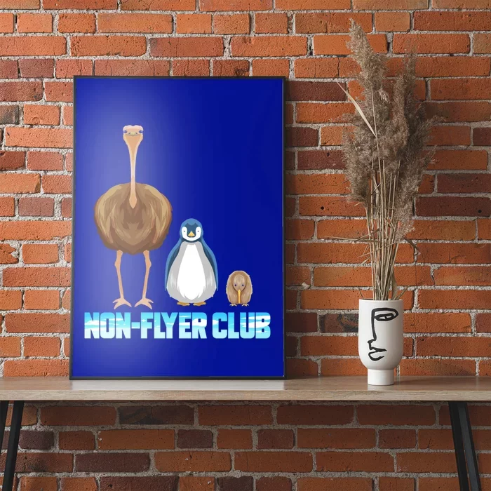 Non Flyer Club Gift Bird Bouquet Penguin Kiwi Bird Gift Poster