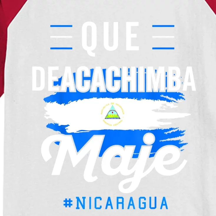 Nicaragua Flag Camiseta Nicaraguan Nicoya Pinoleros Nica Kids Colorblock Raglan Jersey