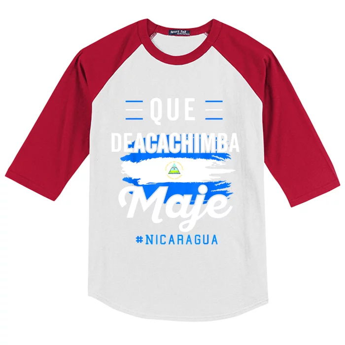 Nicaragua Flag Camiseta Nicaraguan Nicoya Pinoleros Nica Kids Colorblock Raglan Jersey