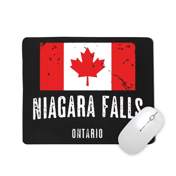 Niagara Falls CANADA CANADIAN Flag Mousepad