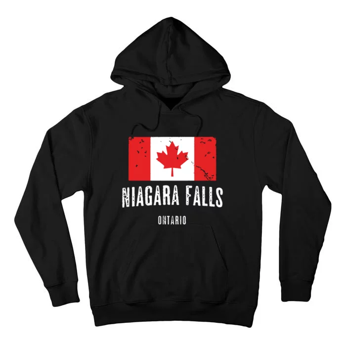 Niagara Falls CANADA CANADIAN Flag Tall Hoodie