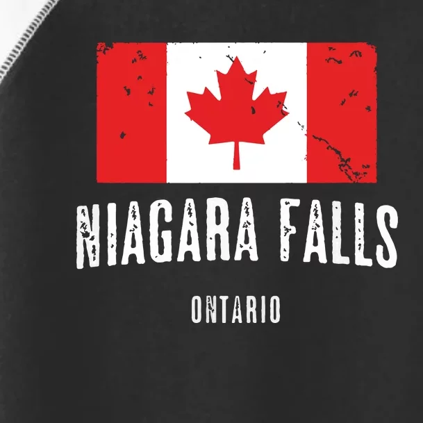 Niagara Falls CANADA CANADIAN Flag Toddler Fine Jersey T-Shirt