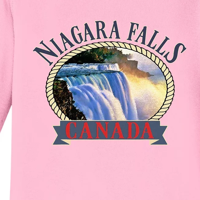 Niagara Falls Canada Usa Nature River Baby Long Sleeve Bodysuit