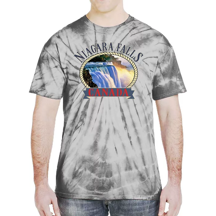 Niagara Falls Canada Usa Nature River Tie-Dye T-Shirt