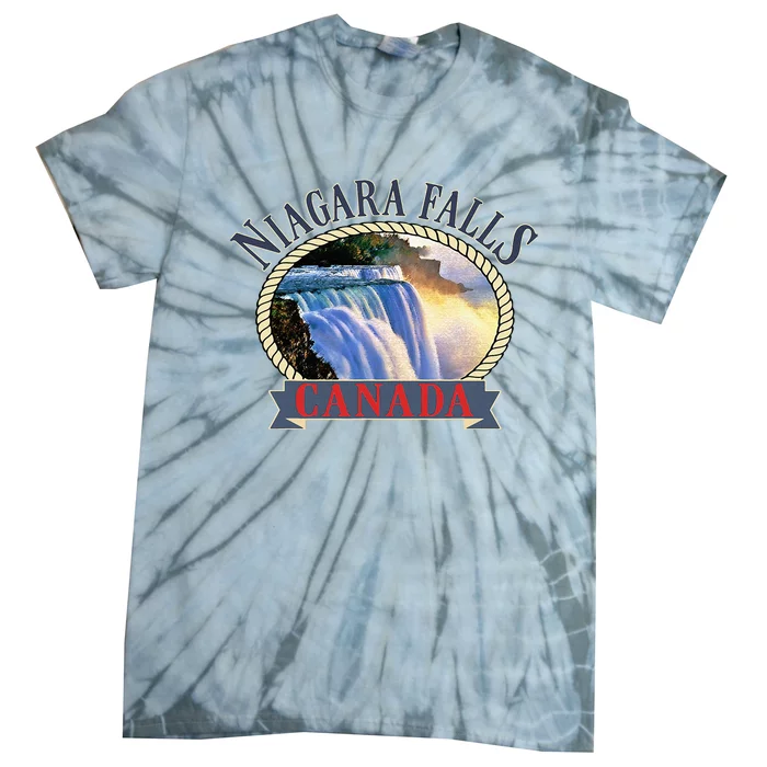 Niagara Falls Canada Usa Nature River Tie-Dye T-Shirt