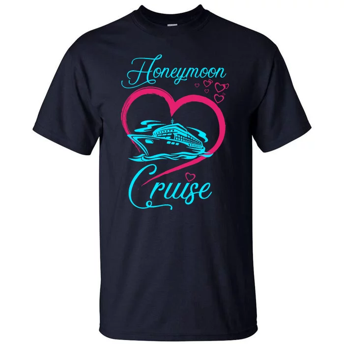 Newlywed FunLoving Couples Honeymoon Cruise Tall T-Shirt