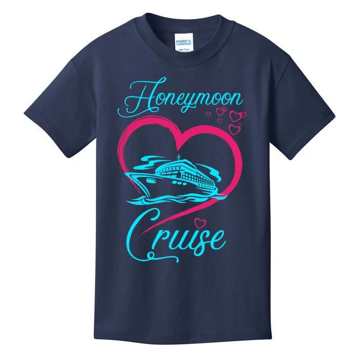 Newlywed FunLoving Couples Honeymoon Cruise Kids T-Shirt