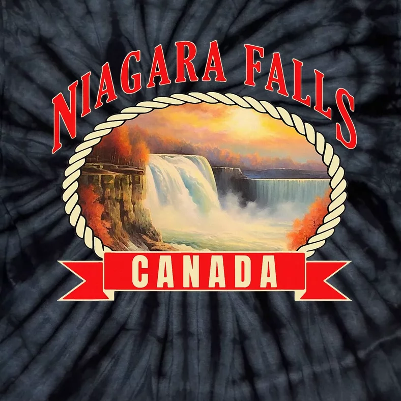 Niagara Falls Canada Usa Nature River Tie-Dye T-Shirt