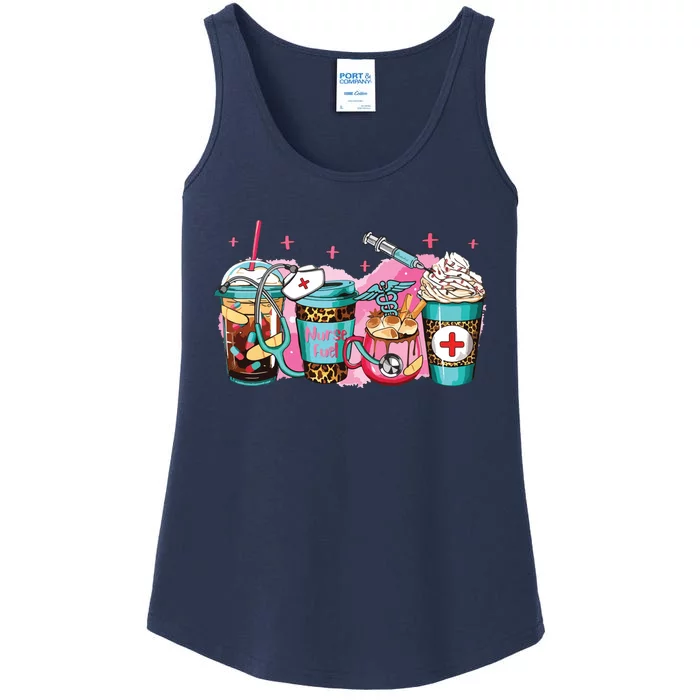 Nurse Fuel Coffee Pink Lover Nursing Caffeinated Lover Ladies Essential Tank