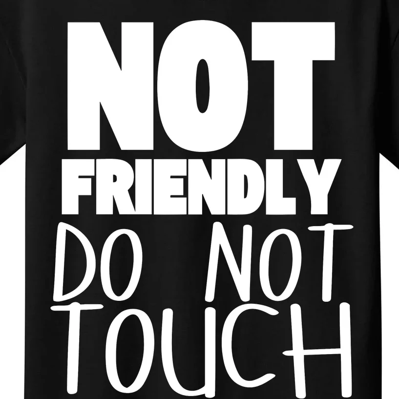 Not Friendly Do Not Touch Kids T-Shirt