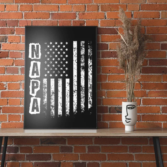 Napa FatherS Day American Flag 4th Of July Poster