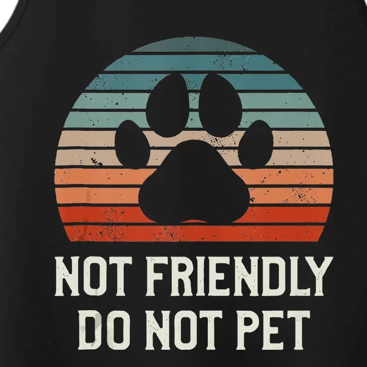 Not Friendly Do Not Pet Dog Training Dogs Trainer Performance Tank