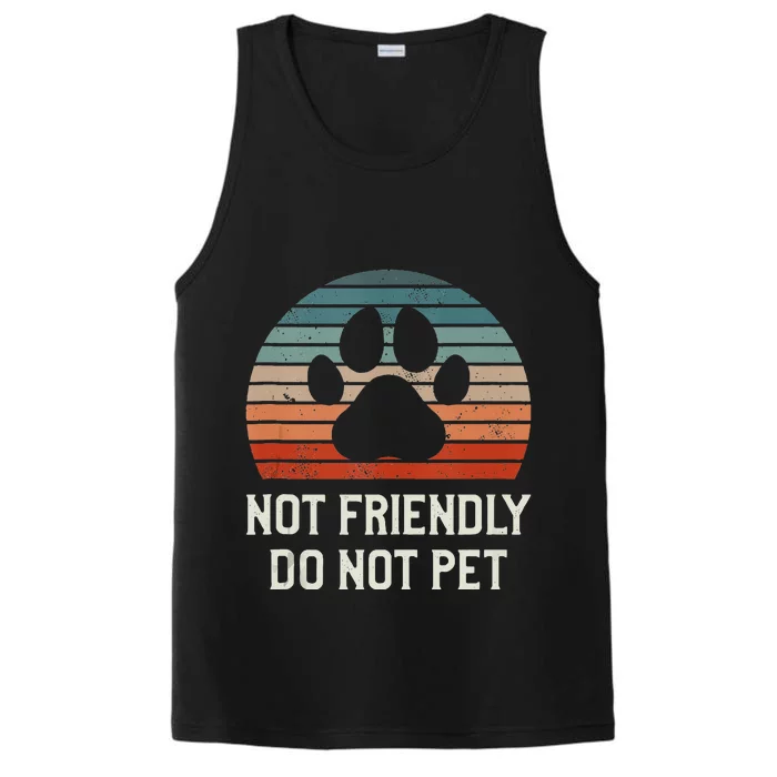 Not Friendly Do Not Pet Dog Training Dogs Trainer Performance Tank