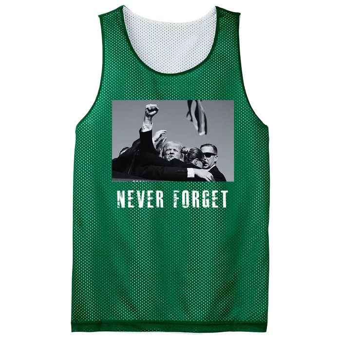 Never Foget Donald Trump Pennsylvania Rally Mesh Reversible Basketball Jersey Tank