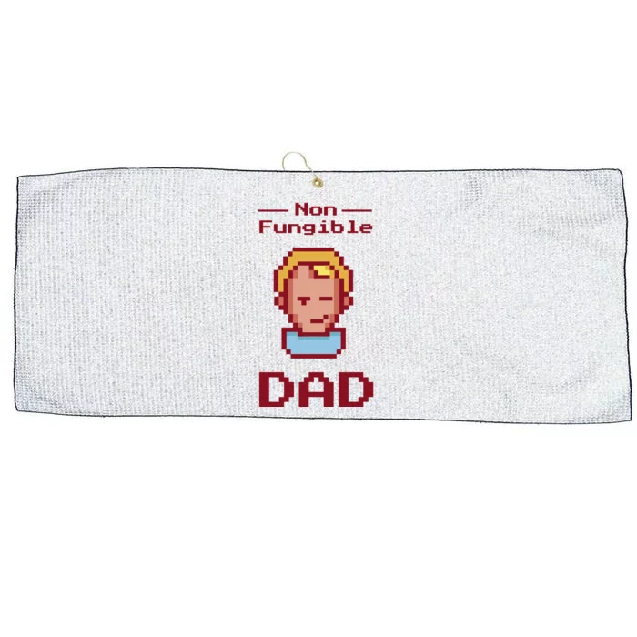 Non Fungible Dad NFT Large Microfiber Waffle Golf Towel