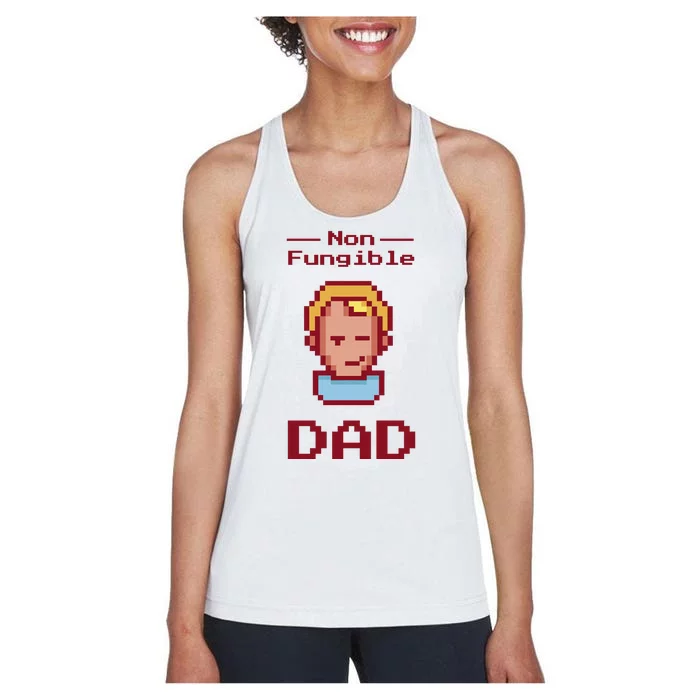 Non Fungible Dad NFT Women's Racerback Tank