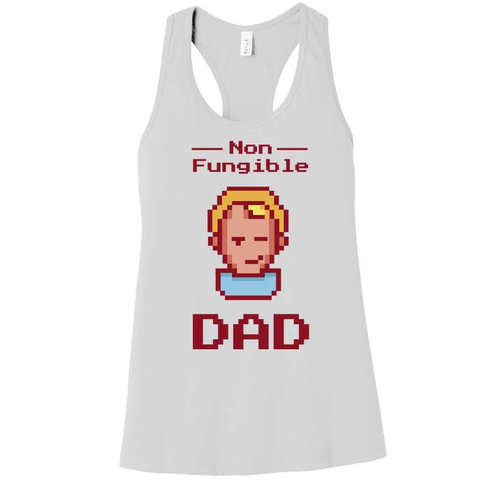 Non Fungible Dad NFT Women's Racerback Tank