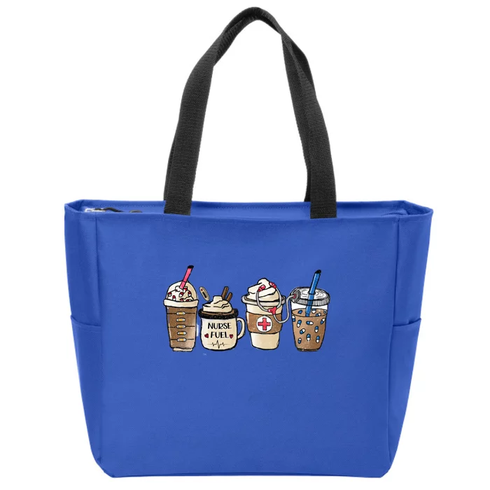 Nurse Fuel Er Pediatric Nicu Cna Nurse Needs Coffee Caffeine Gift Zip Tote Bag