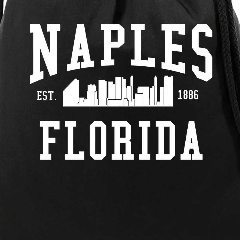 Naples Florida Est 1886 Drawstring Bag