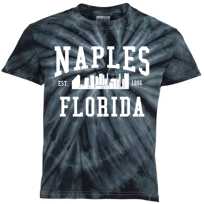 Naples Florida Est 1886 Kids Tie-Dye T-Shirt