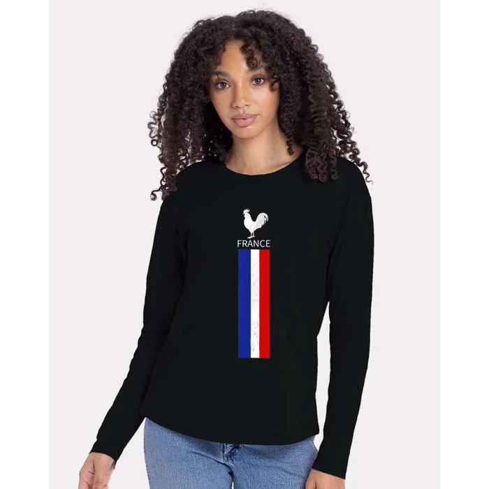 National France Flag Jersey French Football Soccer Team Womens Cotton Relaxed Long Sleeve T-Shirt