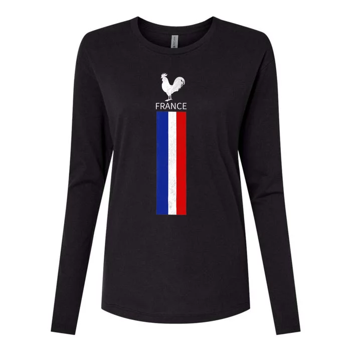 National France Flag Jersey French Football Soccer Team Womens Cotton Relaxed Long Sleeve T-Shirt